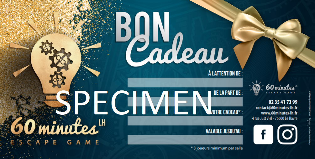 BON CADEAU SPECIMEN